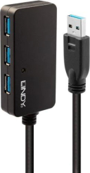 Hub USB Lindy LY-43159, 4x USB 3.2 gen 1, Black