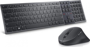 Kit tastatura cu mouse, Dell KM900, Fără fir, Negru