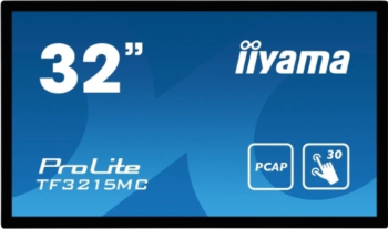 touchscreen Iiyama 31.5" VA, Full HD, VGA, HDMI, DispayPort, negru - imagine 1