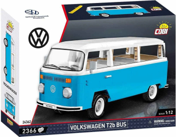 Set de construit Cobi, Volkswagen T2b Bus 1:12 (Cobi-24362), 2166 piese