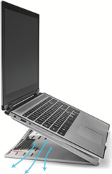 Suport pentru laptop Kensington SmartFit Easy Riser, cu spațiu pentru răcire, pentru diagonale de până la 17", gri