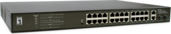 Switch Level One GEP-2821, 24 porturi, PoE