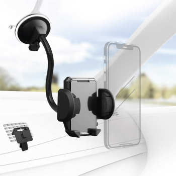 Suport auto universal HAMA Multi 2in1 201521, parbriz/ventilatie, negru