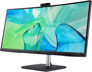 curbat Acer 34" IPS 4ms CB343CURDb, UWQHD (3440x1440), HDMI, DisplayPort, Boxe, Camera Web, negru