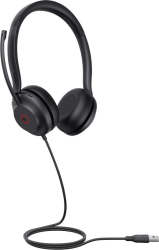 Căști cu fir Yealink UH35, USB-C/A, microfon, negru