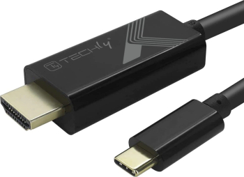 Cablu adaptor USB-C tata la HDMI 2.0 4K tata 2m Negru Techly IADAP USBC-HDMI2TY