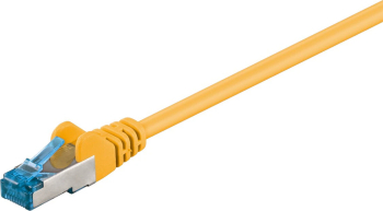 Cablu LAN CAT 6A S/FTP 0.5m 2 conectori RJ45 galben