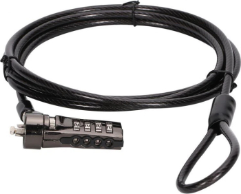 Lacăt combinat pentru laptop Conceptronic CUSTODIO01BS 1 8m negru