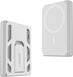 Baterie externă Veger 5000 mAh 15 W Wireless MagSafe X5 USB-C Alb