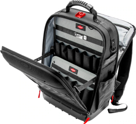 Rucsac pentru scule Knipex, Modular X18, catarame Fidlock, 21 de cleme prindere si 37 buzunare