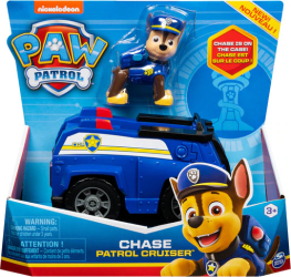 Set figurina cu vehicul Paw Patrol - Chase, Patrol Cruiser