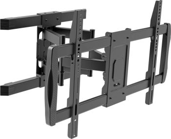 Suport TV de perete reglabil 42-75 inch braț dublu extensibil Full-Motion Negru Techly ICA-PLB 473