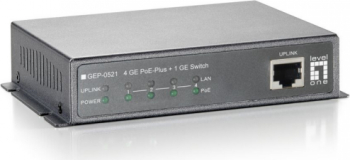 Switch Level One GEP-0521 4 porturi PoE