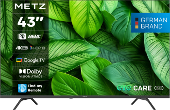 METZ LED 43MUF7000Z, 109 cm, Smart Google TV, 4K Ultra HD, Clasa F (Model 2025) - imagine 1