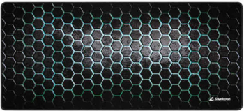 Mousepad pentru gaming, Sharkoon, Stofă, 90 x 40 cm, Negru/Verde, XXL