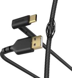 Cablu de încărcare/date Hama Stand, USB Type-C, 1.5m, Negru