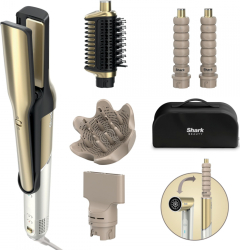 Fier de par si uscator de par 5 in 1 Shark Glam Multistyler HD6052SEU 1500W 3 viteze 6 temperaturi 100-220° C Elemente ceramice Ion