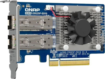 Placa de rețea, Qnap, Dual-port, SFP28, 25 GbE, Multicolor