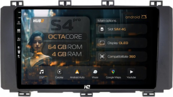 Navigație Seat Ateca 2016-Prezent 4GB RAM Android 13 Octacore Slot Sim 4G DSP GPS Wi-FI Carplay Android Auto USB Bluetooth Waze