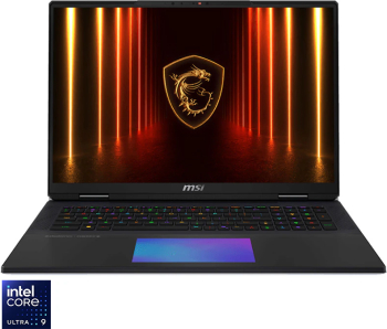 Laptop 18" MSI Titan 18 HX AI Intel Ultra 9 285HX (36MB 5.5GHz) 64GB DDR5 6TB SSD RTX 5090 24GB A2XWJG UHD+ 120Hz 3x2TB Win 11 Pro Black