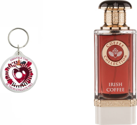Set Apa de Parfum Irish Coffee Fragrance World Unisex 100ml Parfum arabesc și breloc esentele tari se tin in sticlute mici