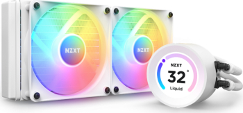 Cooler procesor lichid 240 AIO Kraken LCD RGB Nzxt Elite 240 White