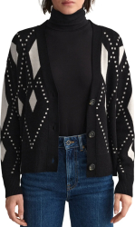 Cardigan dama Gant 4805175 M INTL Negru