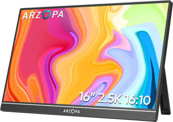 portabil ARZOPA 16" IPS QHD Difuzor integrat negru - imagine 1
