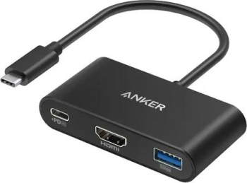 DOCKING Station Anker 3-in-1 porturi HDMI M 4K 30Hz USB 3.2 gen 1 PD 100W conectare prin USB Type-C T rata transfer 5 Gbps ABS