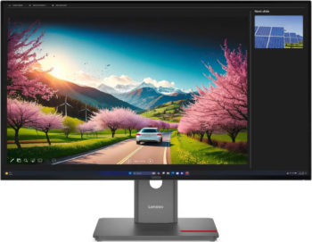 Lenovo 31.5" 120Hz IPS 4ms ThinkVision P32UD-40, UHD (3840x2160), HDMI, DisplayPort, Pivot, negru - imagine 1