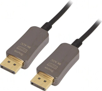 Cablu DisplayPort 1.4 Optic 15m Negru Metalic