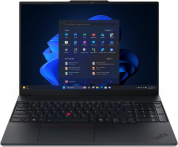Notebook Lenovo ThinkPad E16 Gen 2, Intel Core Ultra 7 155H, 16 WUXGA, RAM 16GB, SSD 512GB, Intel Arc Graphics, Fara OS (INT Keyboard) - imagine 1