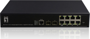Switch Level One GEP-1061, 8 porturi, PoE