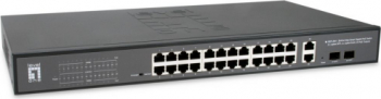 Switch Level One GEP-2841, 24 porturi, PoE