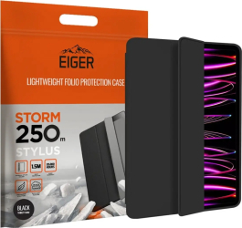 Husa Book Cover Eiger EGSR00139 Storm 250m Stylus pentru Apple iPad Pro 11" 2021/2022 (Negru)