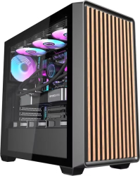 Carcasa pentru computer Darkflash DS900WD (negru) + 4 ventilatoare