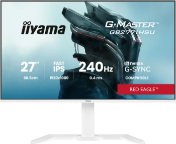 Monitor Iiyama 27" 240Hz IPS 0.4ms, Full HD, HDMI, DisplayPort, Boxe, Pivot, alb - imagine 1
