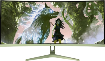 Monitor gaming curbat Arozzi 34" 165Hz VA 1ms Nova, 3440x1440, HDMI, DisplayPort, (Verde)