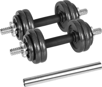 Set Gantere Rebel Active RBA-2327-15 fonta reglabile cu valiză 15kg