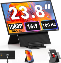 Portabil si Extensibil de 23.8 inch Qova®tate USB-C/HDMI Plug and Play Compat - imagine 1
