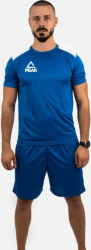 Set Tricou-Short Poly Peak Albastru/Alb Seniori