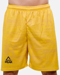 Short antrenament Poly Peak TeamRomania20 galben