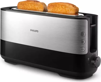 Prăjitor de pâine Philips Viva Collection HD2692/90 2 felii 8 niveluri de rumenire tavita firmituri detașabilă mâner inteligent