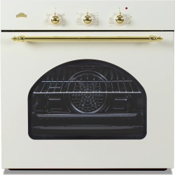 Cuptor Electric Incorporabil Nuova Cucina Retro 60cm Curățare Catalitică Ventilator Bej — imaginea 2