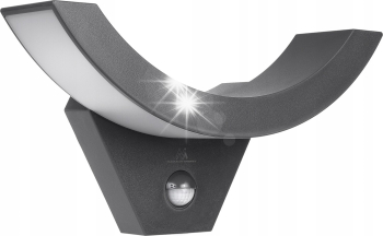 Lampa LED Maclean MCE290 GR cu senzor de mișcare 800 lm 4000 K IP54 plastic