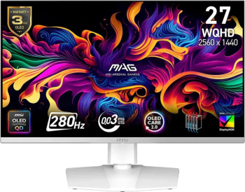 Monitor MSI 26.5" 280Hz QD-OLED 272QPWDE OLED QHD alb 2560x1440 - imagine 1