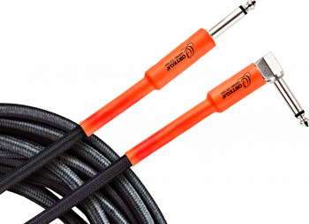 Cablu Instrument Ortega OECI-10 3m - Ecranat Negru-Portocaliu Durabil
