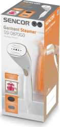 Aparat de călcat cu abur vertical Sencor SSI0870GD 1000 W Debit de abur 20 g/min Rezervor 75 ml (Alb/Crem)