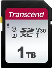 Card de memorie Transcend SDC300S, 1TB, SDXC, Clasa 10, V30, UHS-I U3, 100/85 MB/s