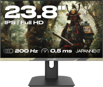 Monitor gaming Japannext 23.8" 200Hz IPS Full HD camuflaj ajustare înălțime și inclinatie